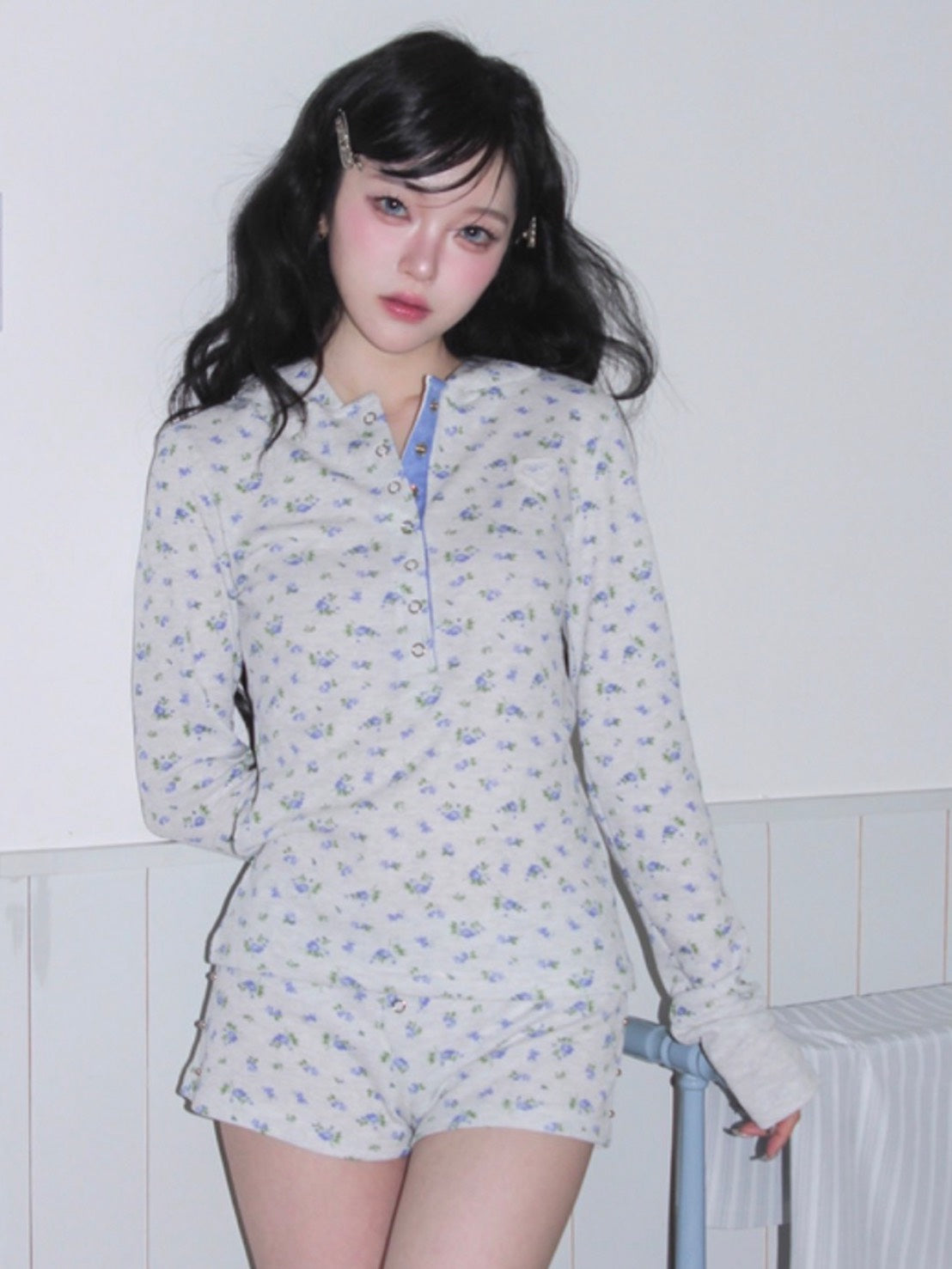 【CHERRYQUIRI】soft waffle mini shorts