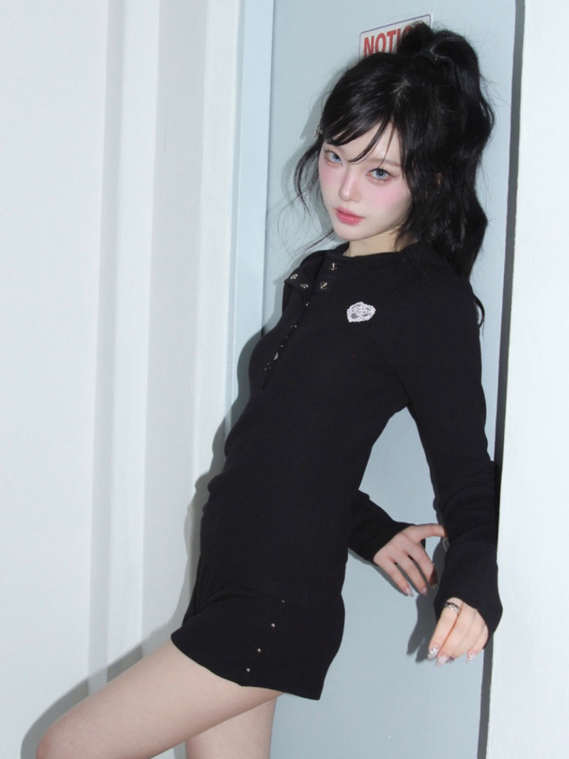 【CHERRYQUIRI】soft waffle mini shorts