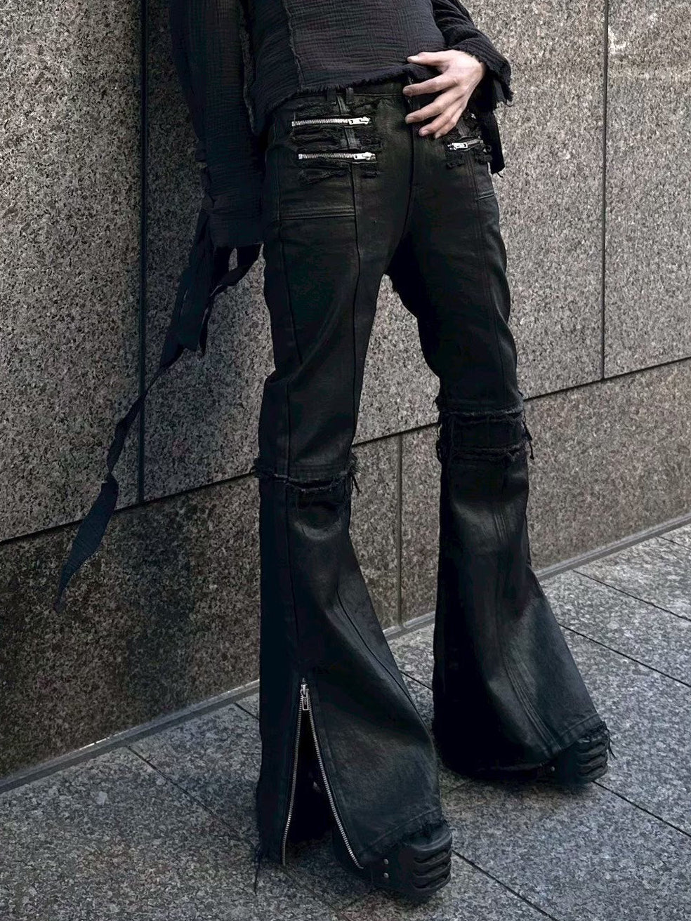 4/27 20:00発売【YIKAI LABORATORY】syncope waxed denim