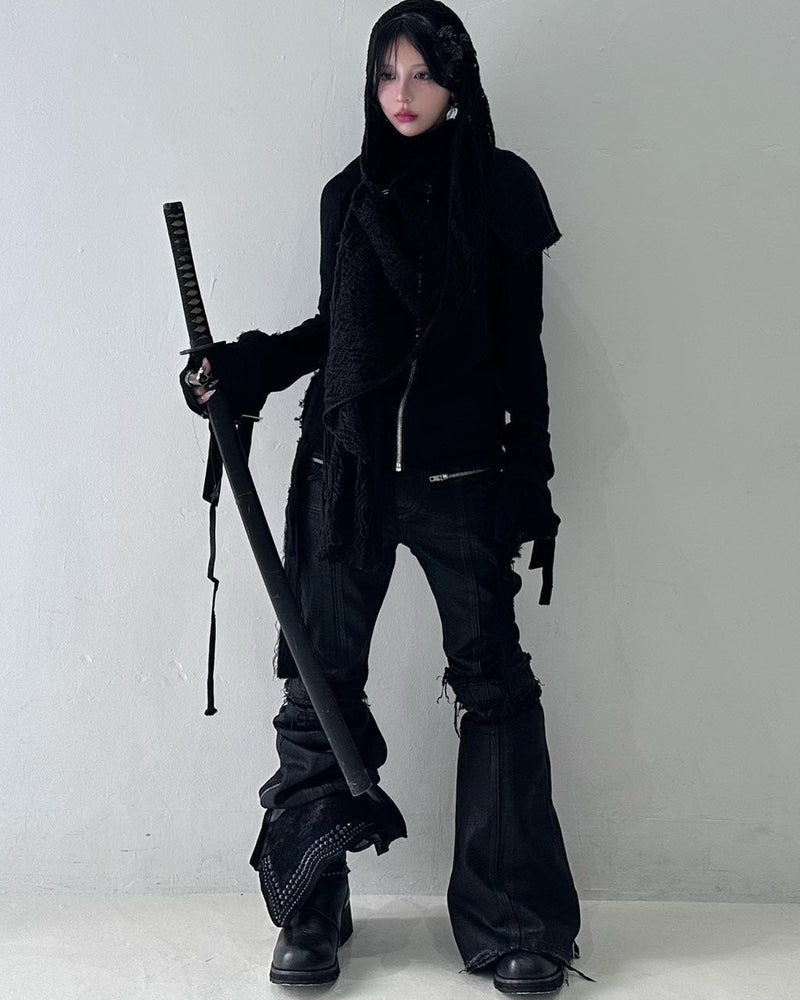 【YIKAI LABORATORY】syncope waxed denim