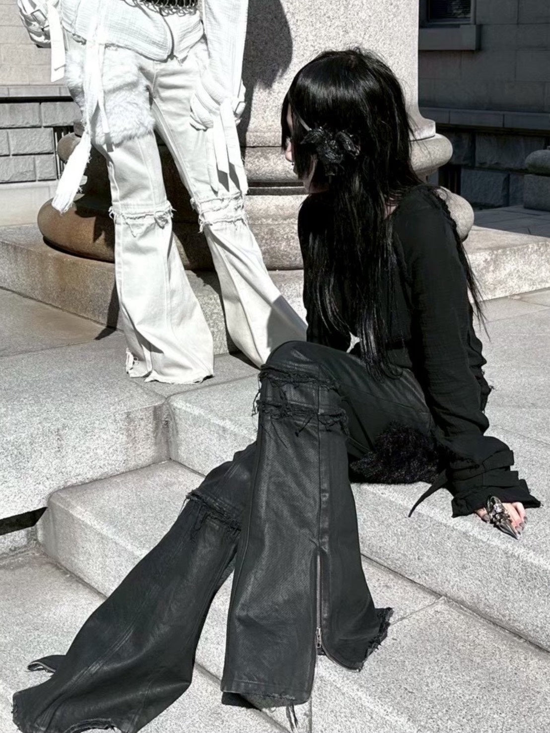 4/27 20:00発売【YIKAI LABORATORY】syncope waxed denim