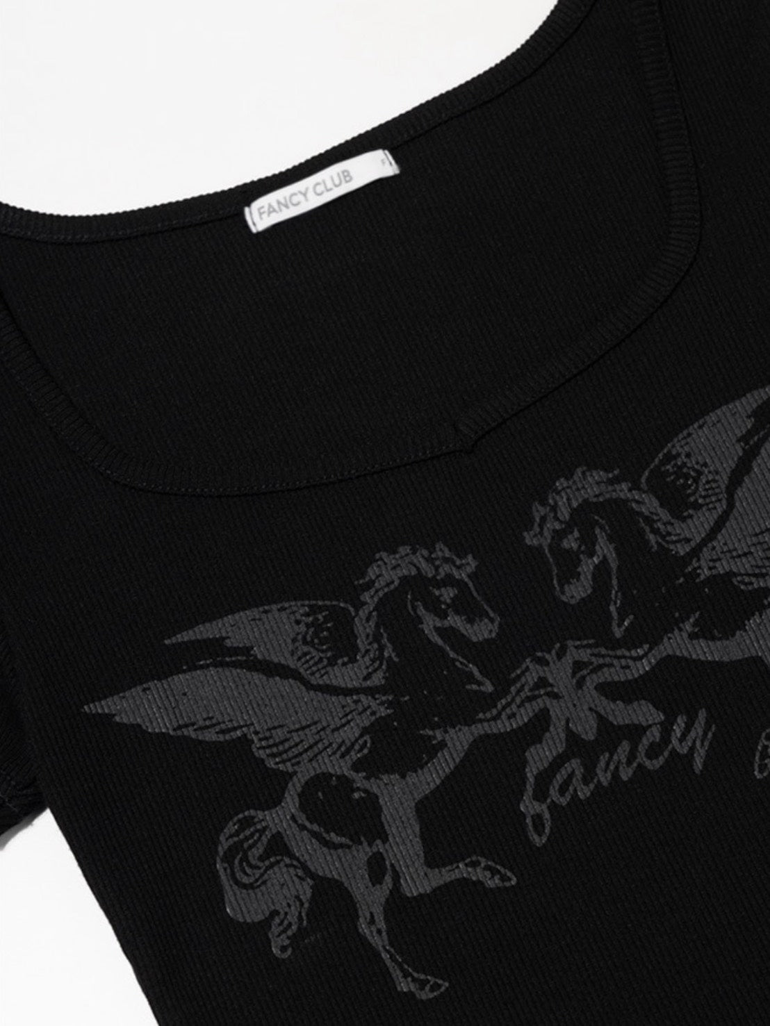 【FANCY CLUB】PEGASUS RIBBED TOP