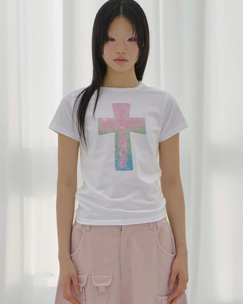 【FANCY CLUB】FROSS GLOSSY TEE