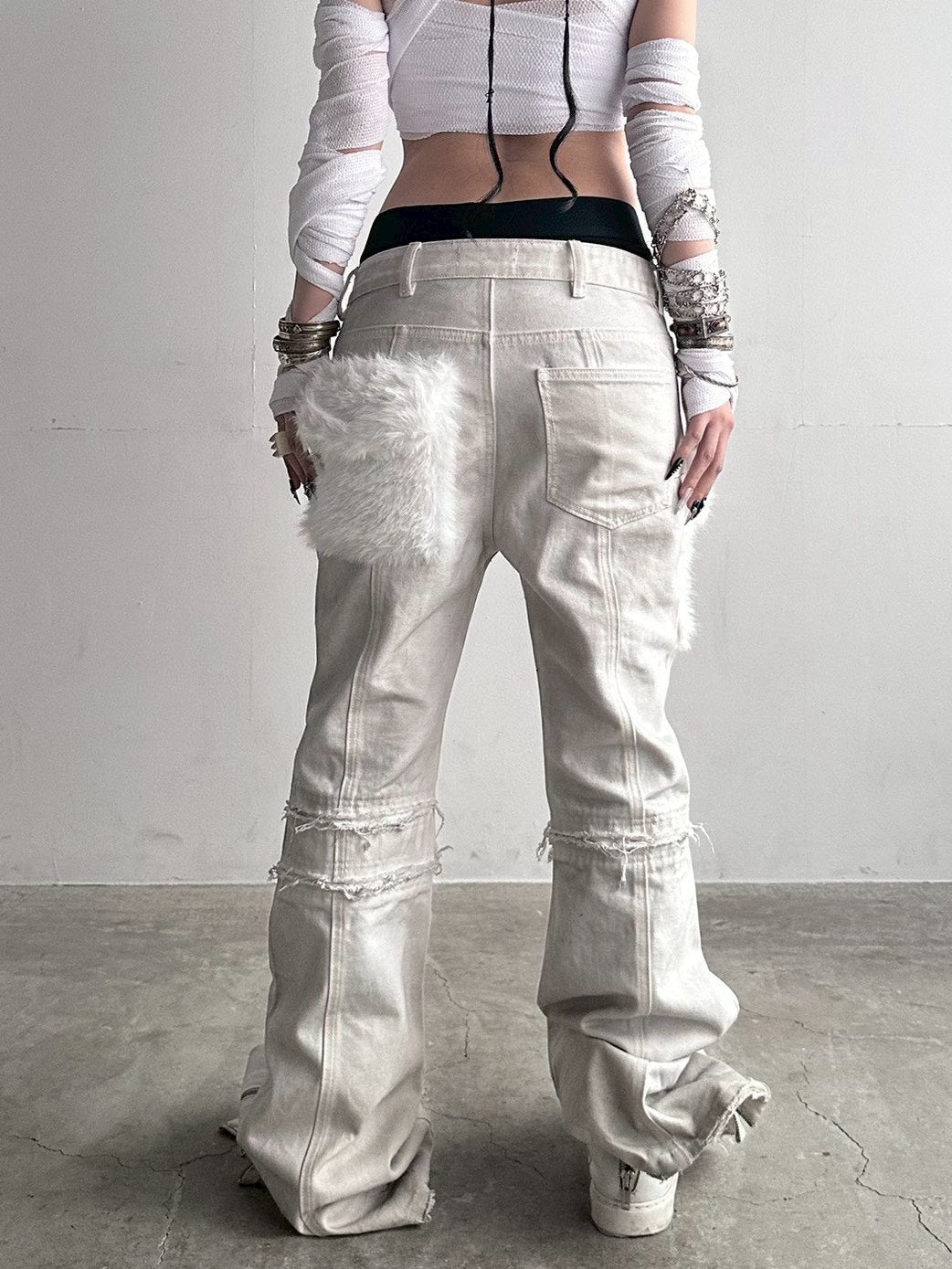 【YIKAI LABORATORY】゛pull the trigger on the scene゛slogan revolver boxer pants