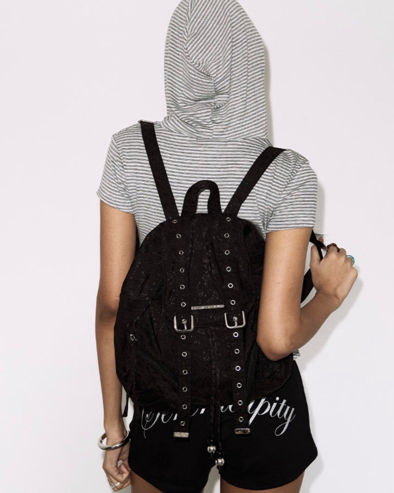 【FANCY CLUB】SATIN EYELET BACKPACK