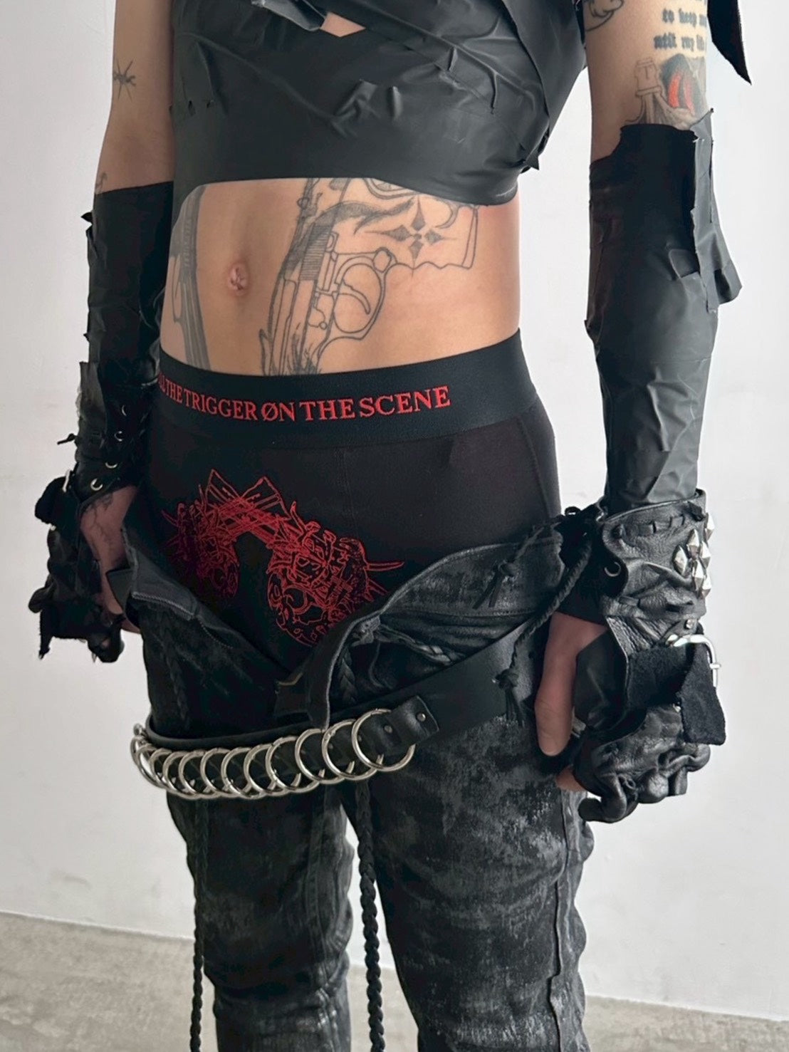 4/27 20:00発売【YIKAI LABORATORY】antiue 00ring  calfskin  belt