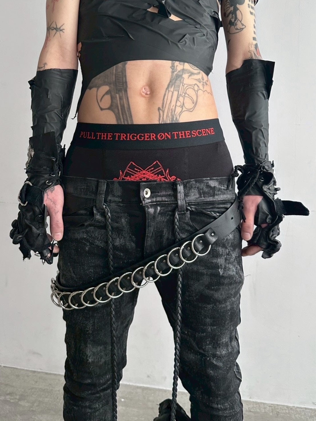 4/27 20:00発売【YIKAI LABORATORY】antiue 00ring  calfskin  belt