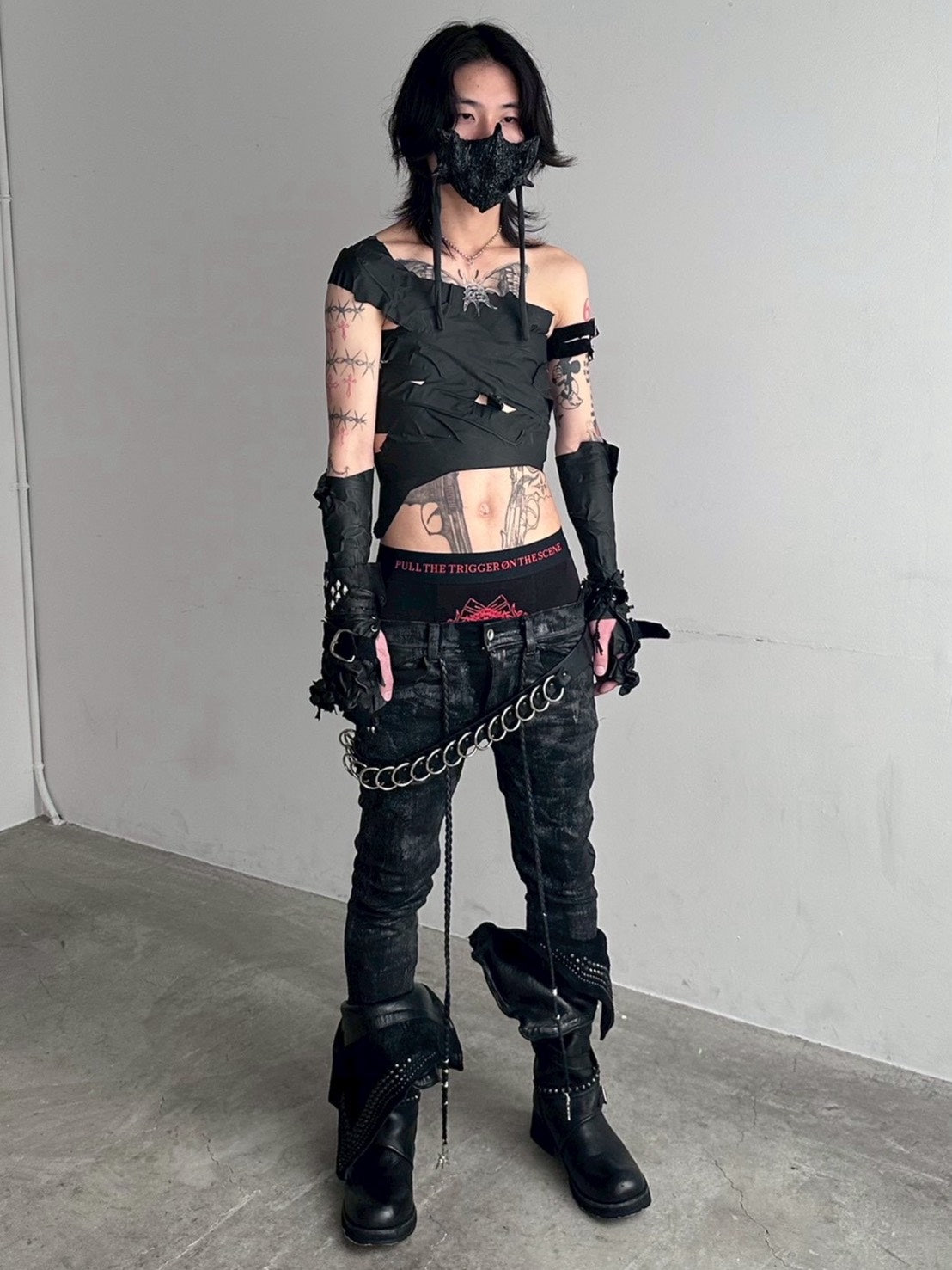 4/27 20:00発売【YIKAI LABORATORY】antiue 00ring  calfskin  belt