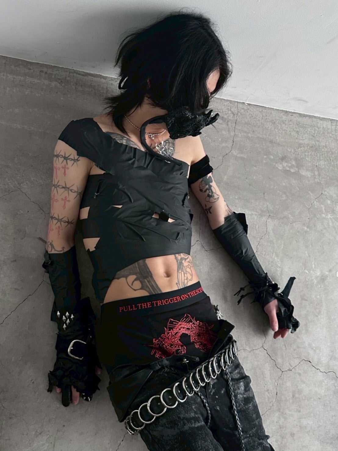 4/27 20:00発売【YIKAI LABORATORY】antiue 00ring  calfskin  belt