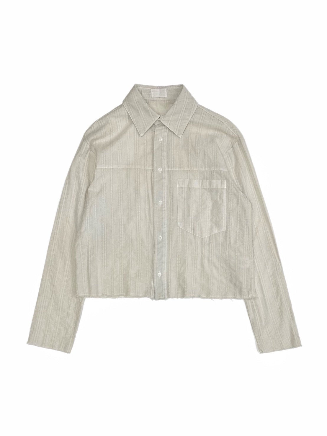 4/24 20:00発売 受注制【Chikashitsu +】pigment cut off shirt (2color)
