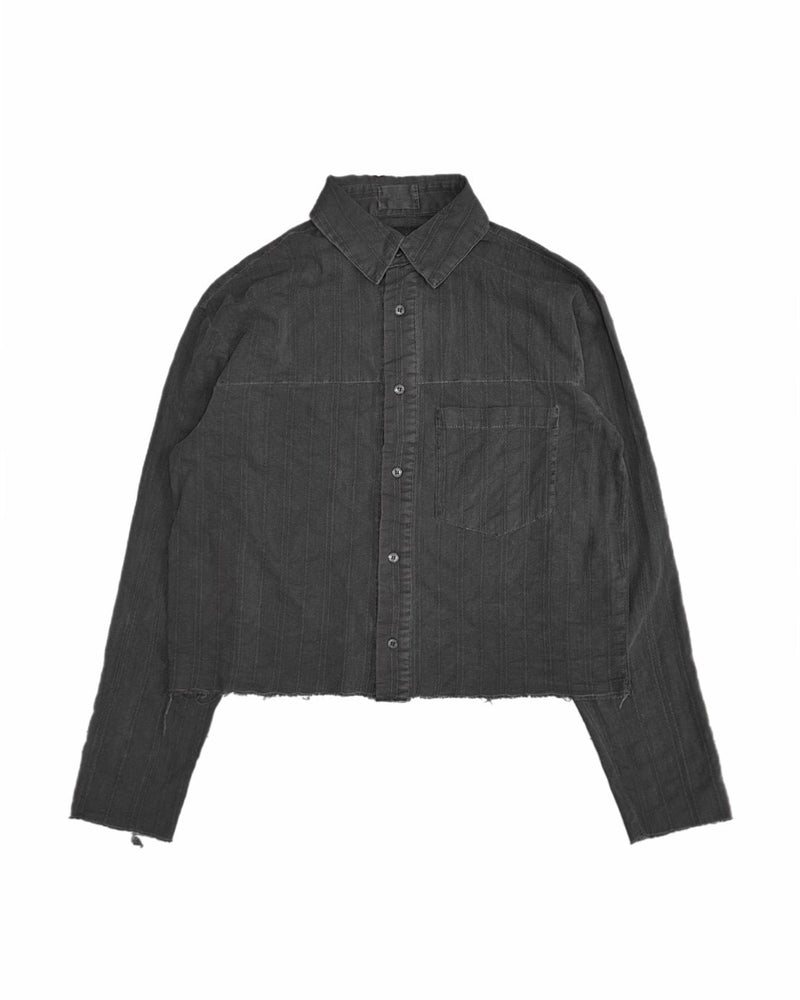 受注制【Chikashitsu +】pigment cut off shirt (2color)