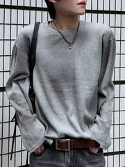 受注制【Chikashitsu +】washed waffle long sleeve (2color)