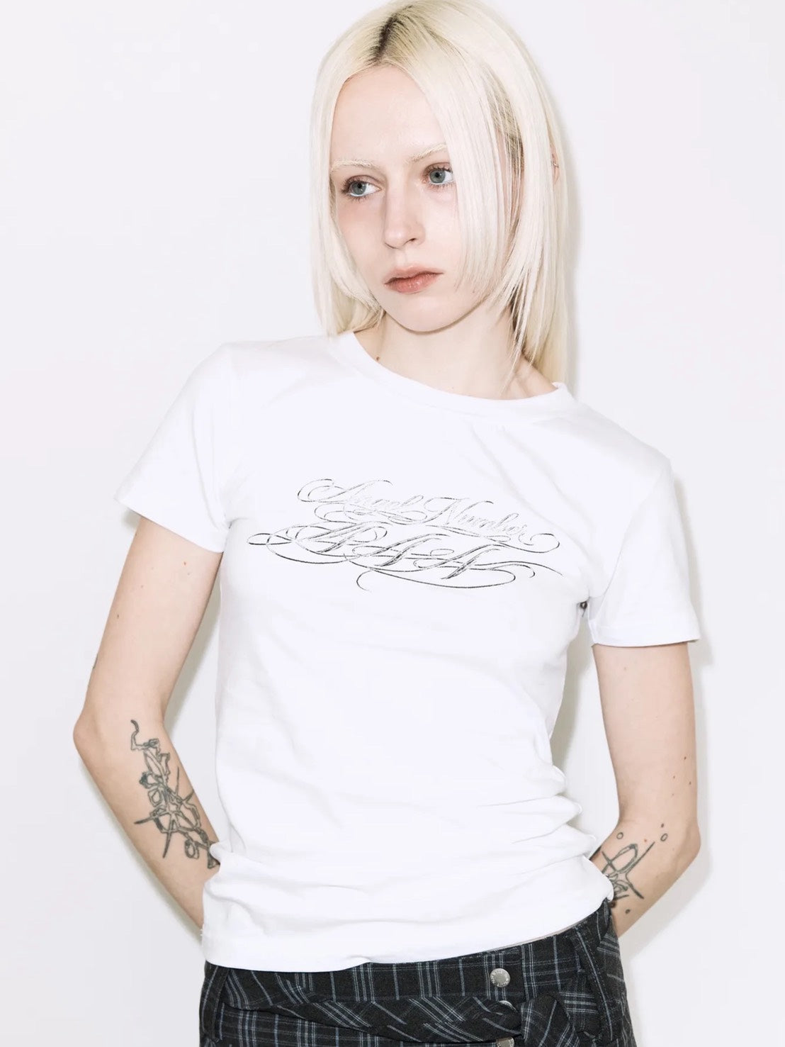 【FANCY CLUB】BACK CROSS TEE