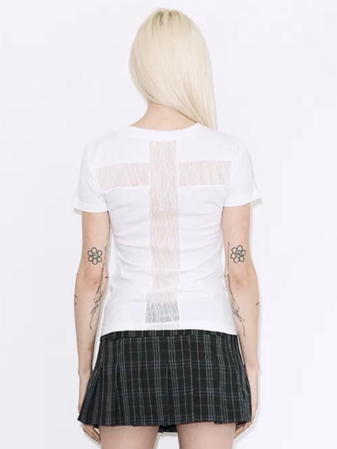 【FANCY CLUB】BACK CROSS TEE