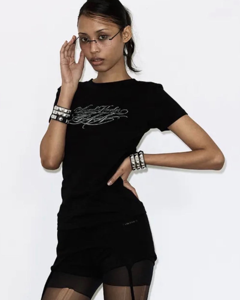 【FANCY CLUB】BACK CROSS TEE
