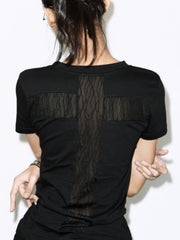 【FANCY CLUB】BACK CROSS TEE