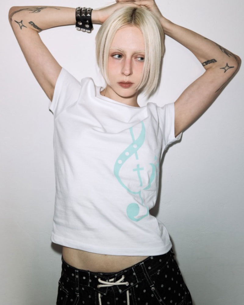 【FANCY CLUB】CLEF SYMBOL TEE