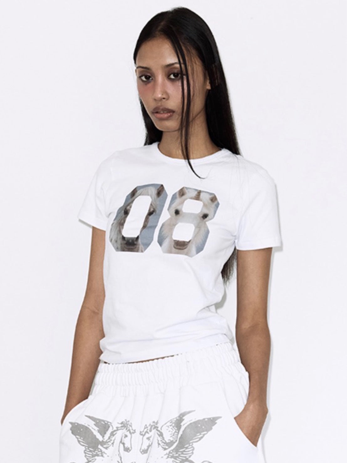 【FANCY CLUB】2-WAY 08 HORSE TEE