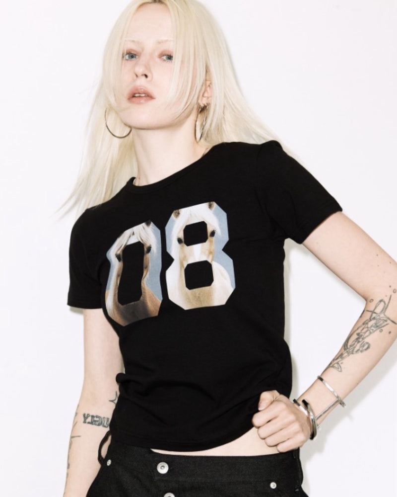 【FANCY CLUB】2-WAY 08 HORSE TEE