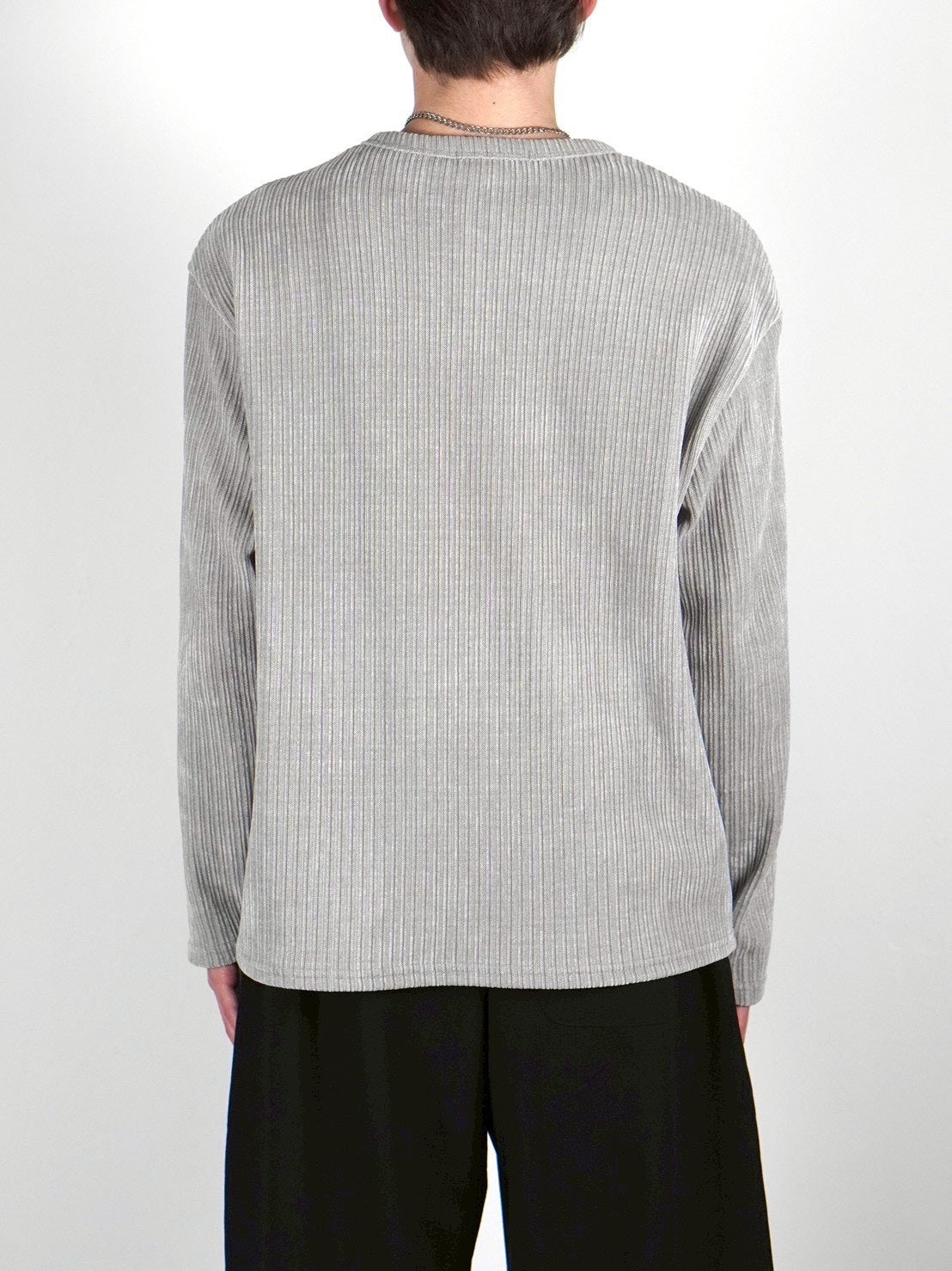 5/8 20:00 発売 【Chikashitsu +】velour zip henley long sleeve (2color)