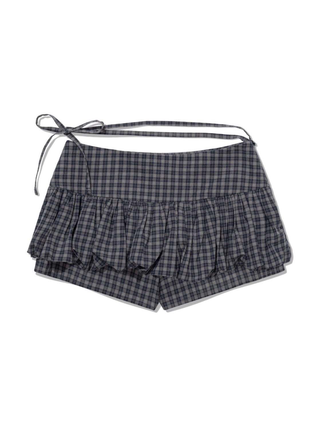 【Uglyshadow】CHECKERED PUMPKIN SKIRT PANTS