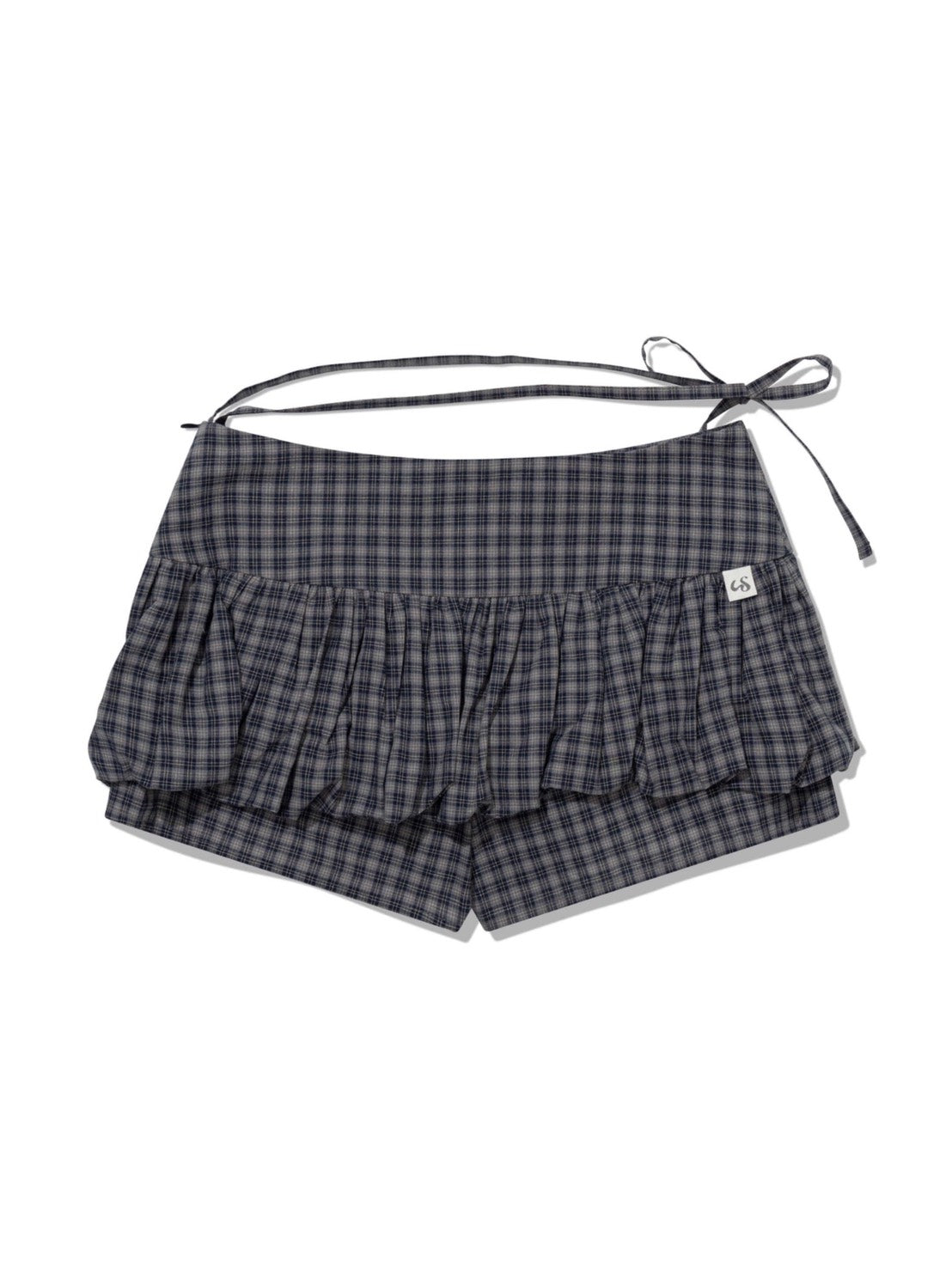 【Uglyshadow】CHECKERED PUMPKIN SKIRT PANTS