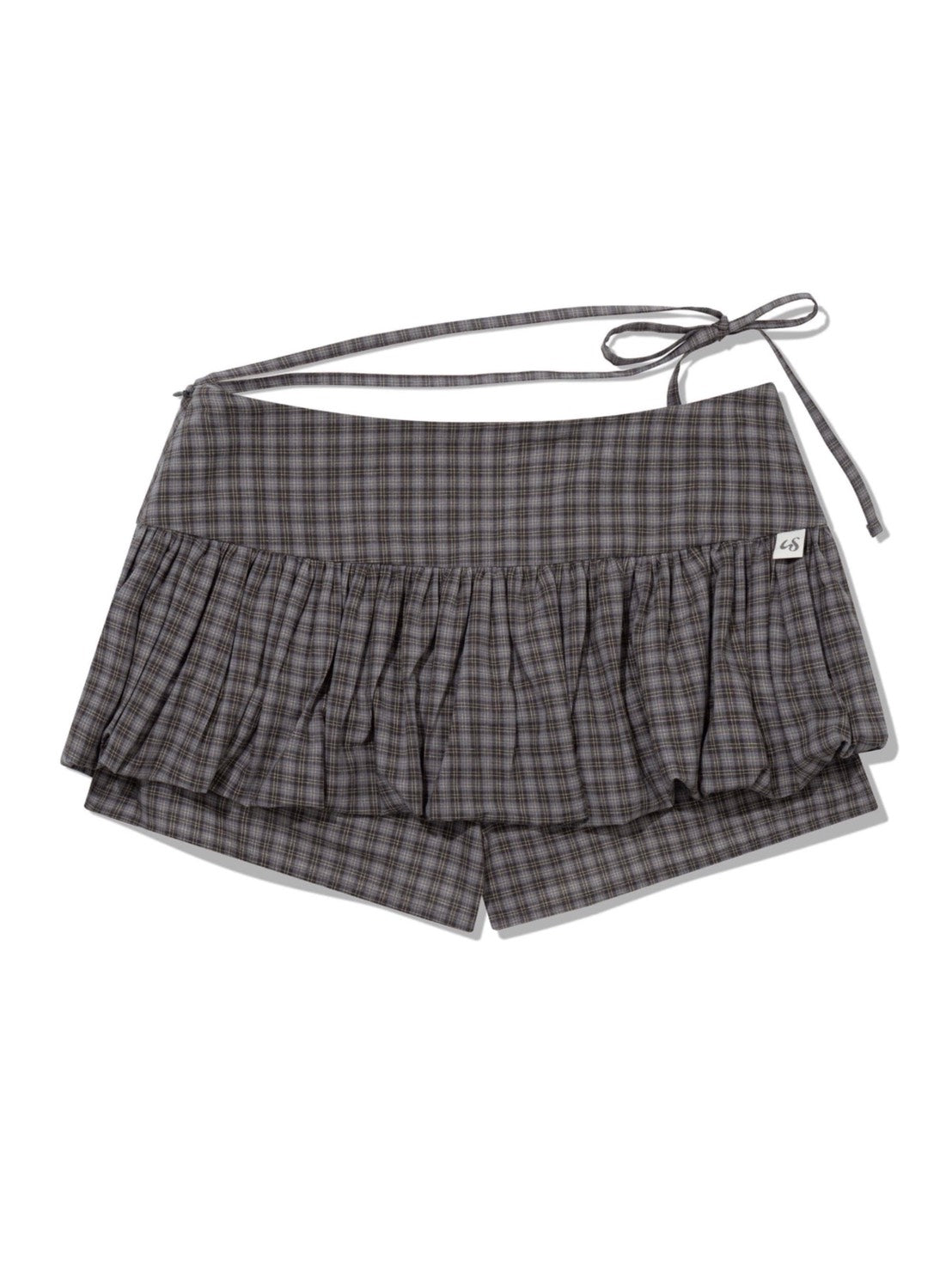 【Uglyshadow】CHECKERED PUMPKIN SKIRT PANTS