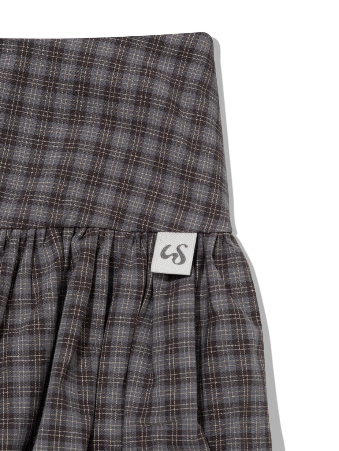 【Uglyshadow】CHECKERED PUMPKIN SKIRT PANTS