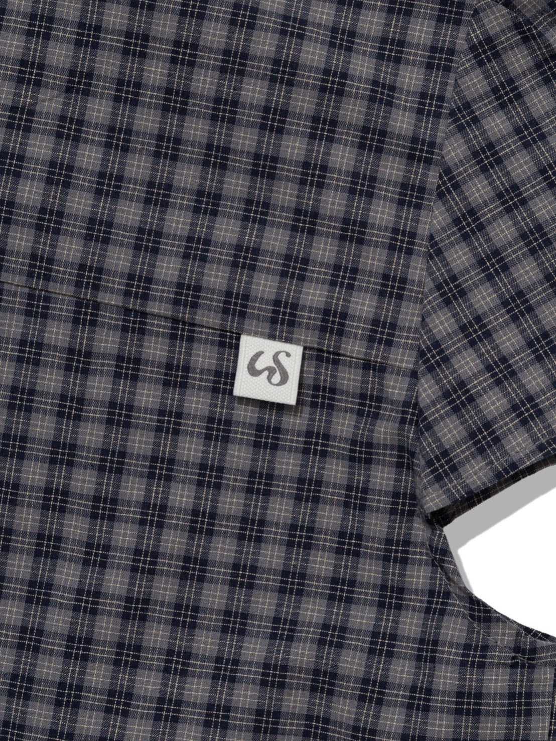【Uglyshadow】CHECKERED DOUBLE BLOUSE