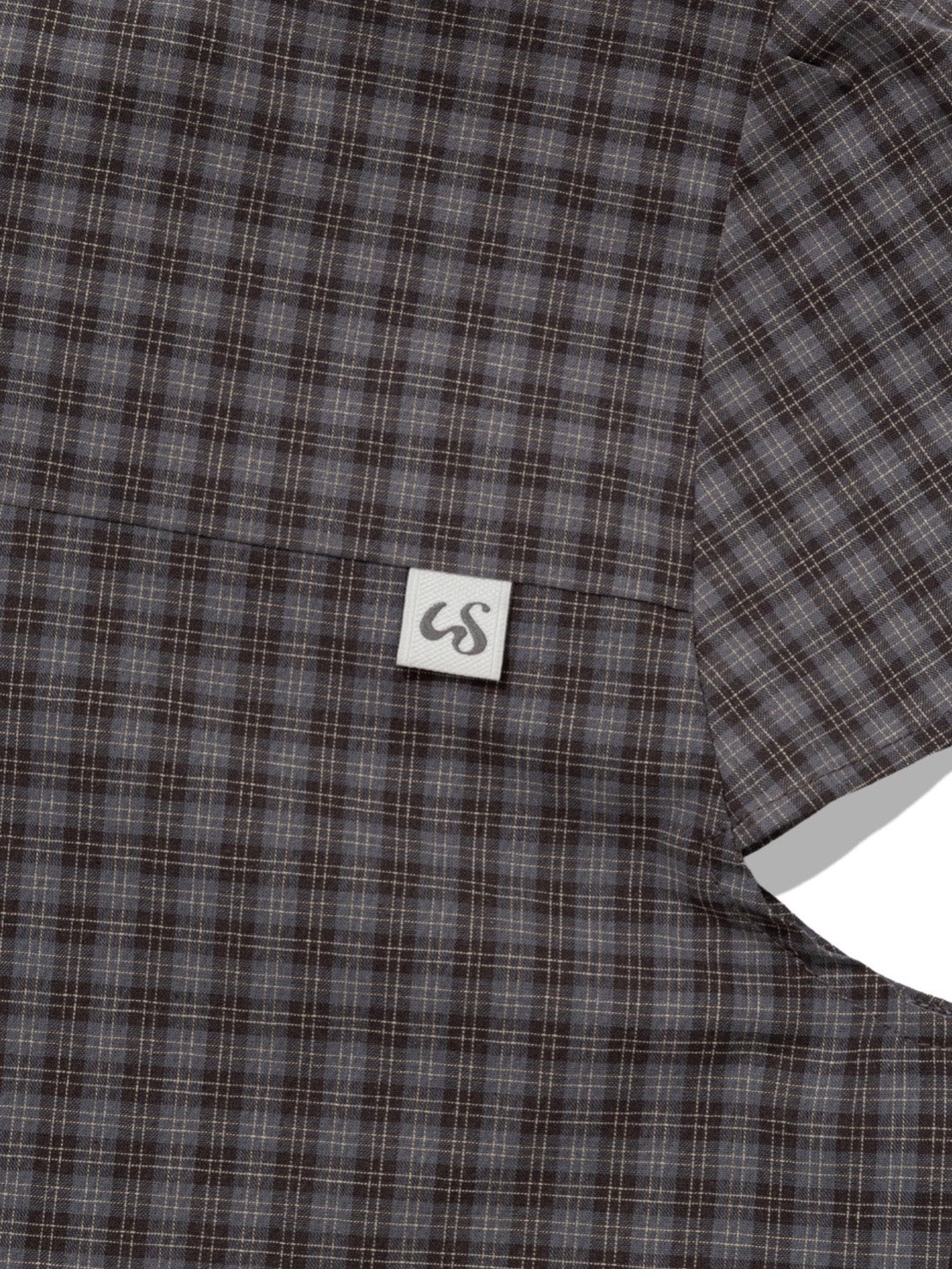 【Uglyshadow】CHECKERED DOUBLE BLOUSE