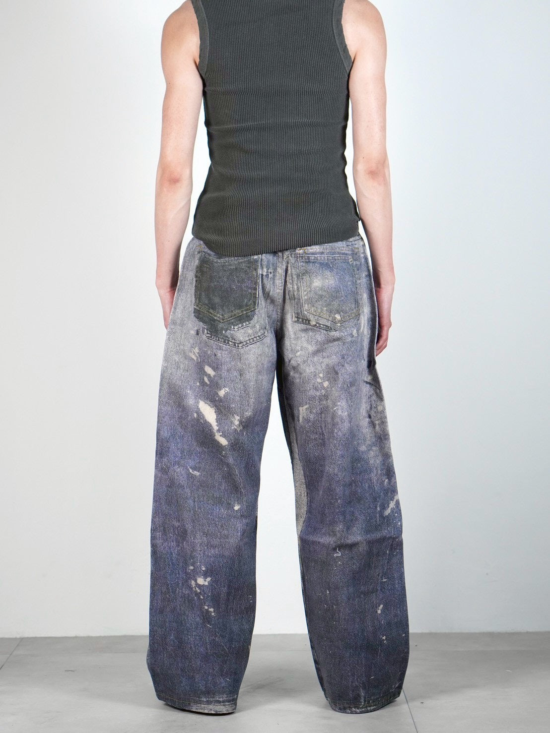 受注制【Chikashitsu +】pigment henley neck sleeveless (3color)
