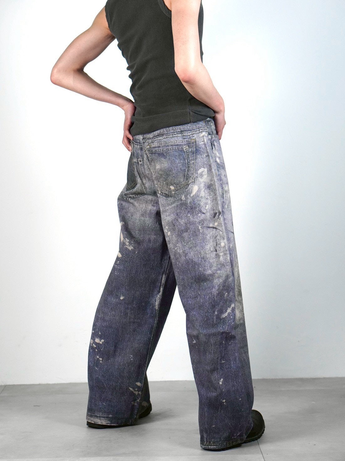 受注制【Chikashitsu +】pigment henley neck sleeveless (3color)