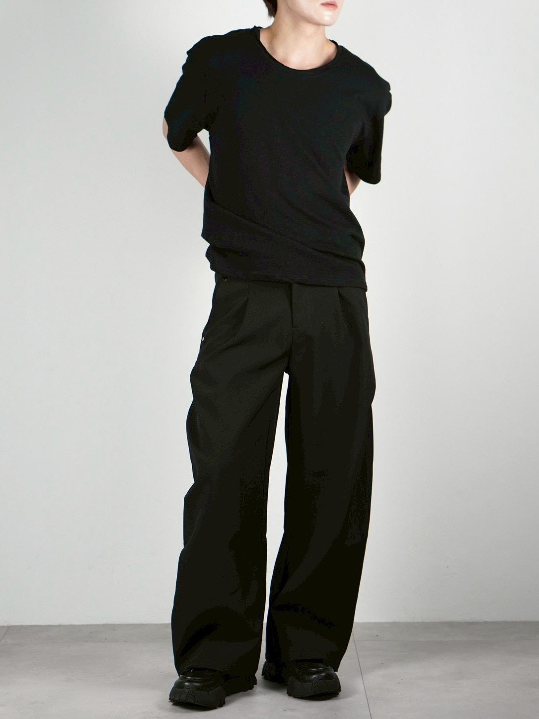 受注制【Chikashitsu +】sheer cotton box half sleeve (4color)