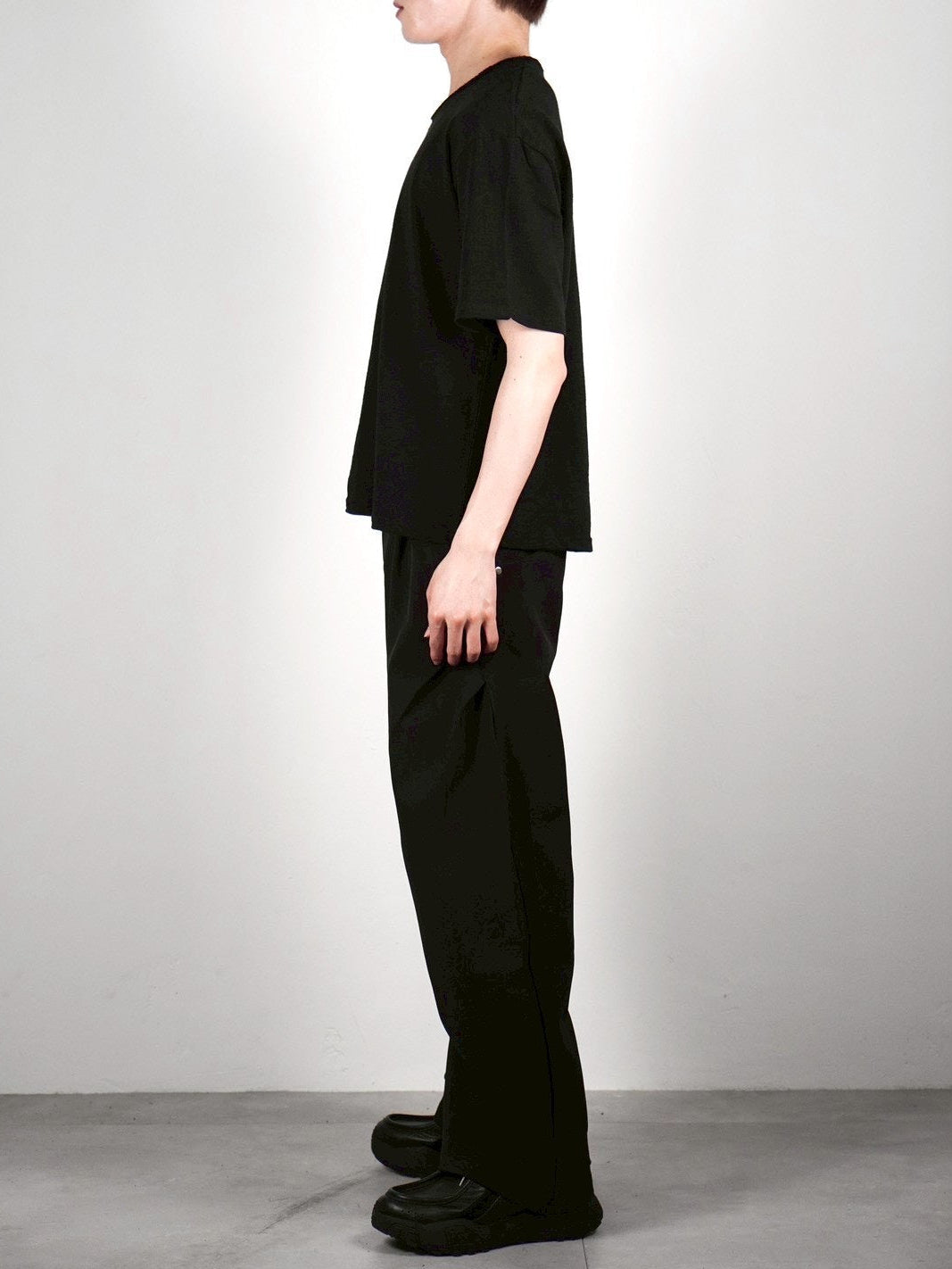 受注制【Chikashitsu +】sheer cotton box half sleeve (4color)