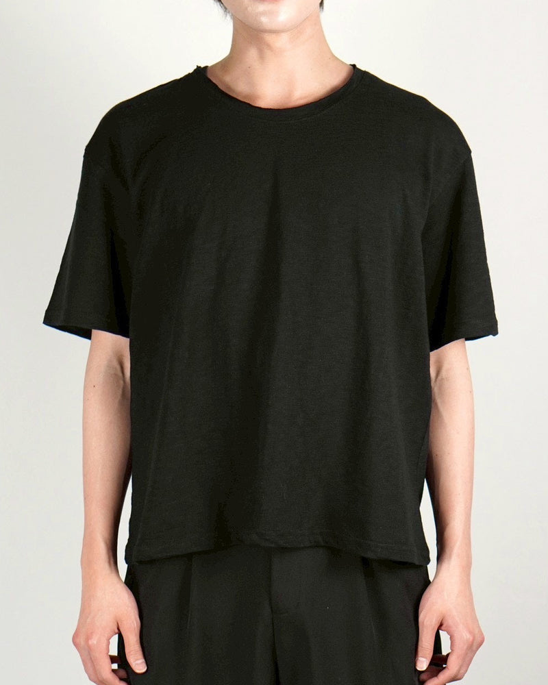 受注制【Chikashitsu +】sheer cotton box half sleeve (4color)