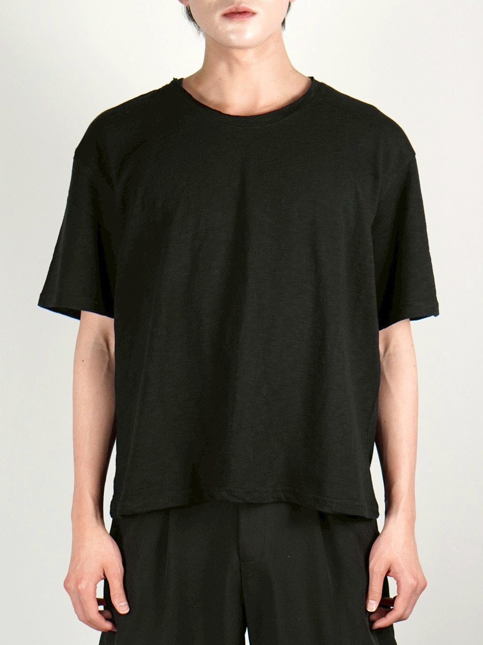 受注制【Chikashitsu +】sheer cotton box half sleeve (4color)