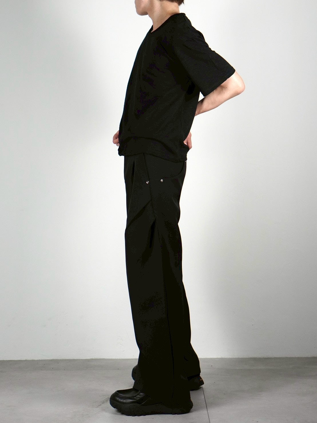 受注制【Chikashitsu +】sheer cotton box half sleeve (4color)