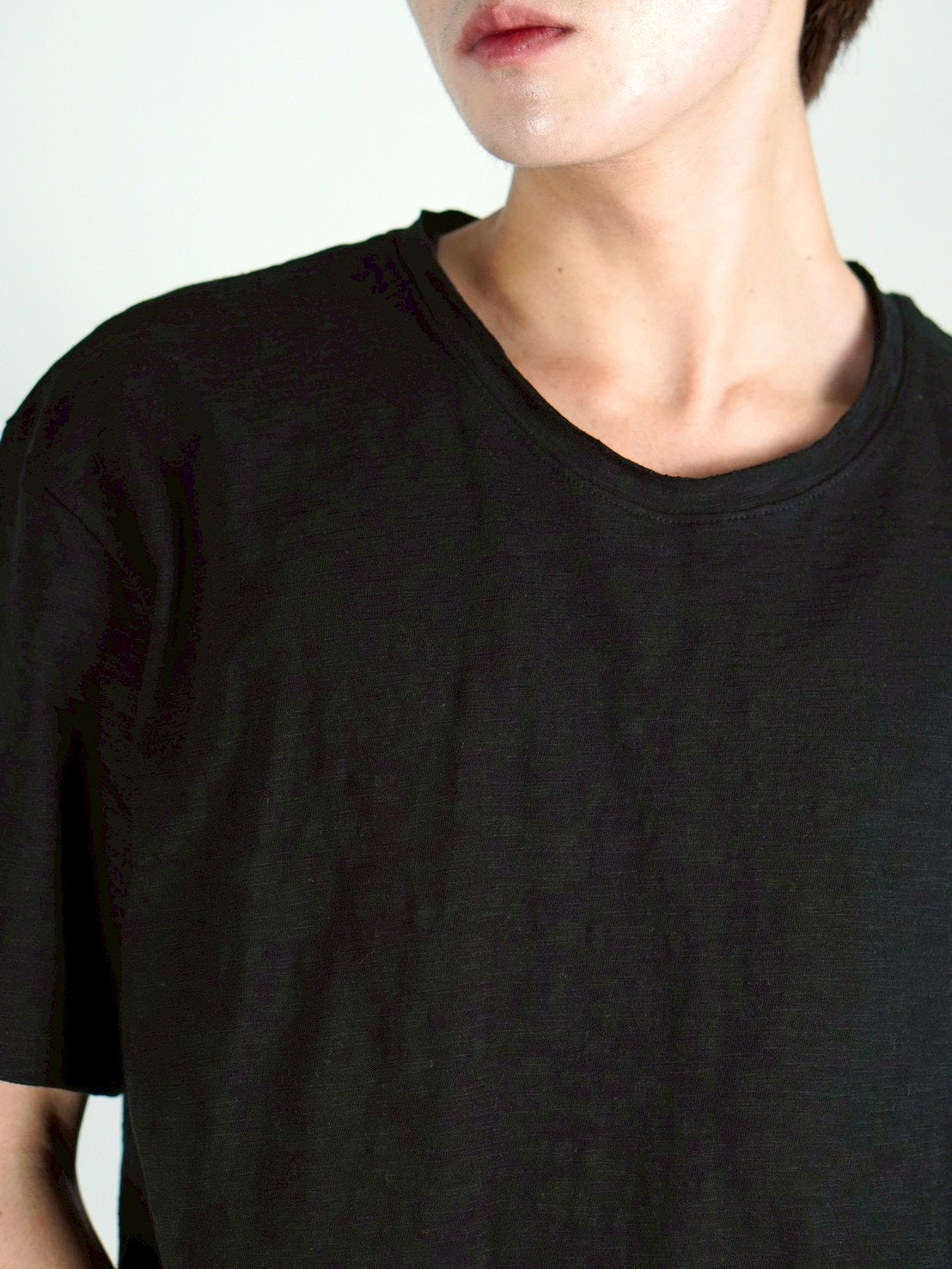 受注制【Chikashitsu +】sheer cotton box half sleeve (4color)