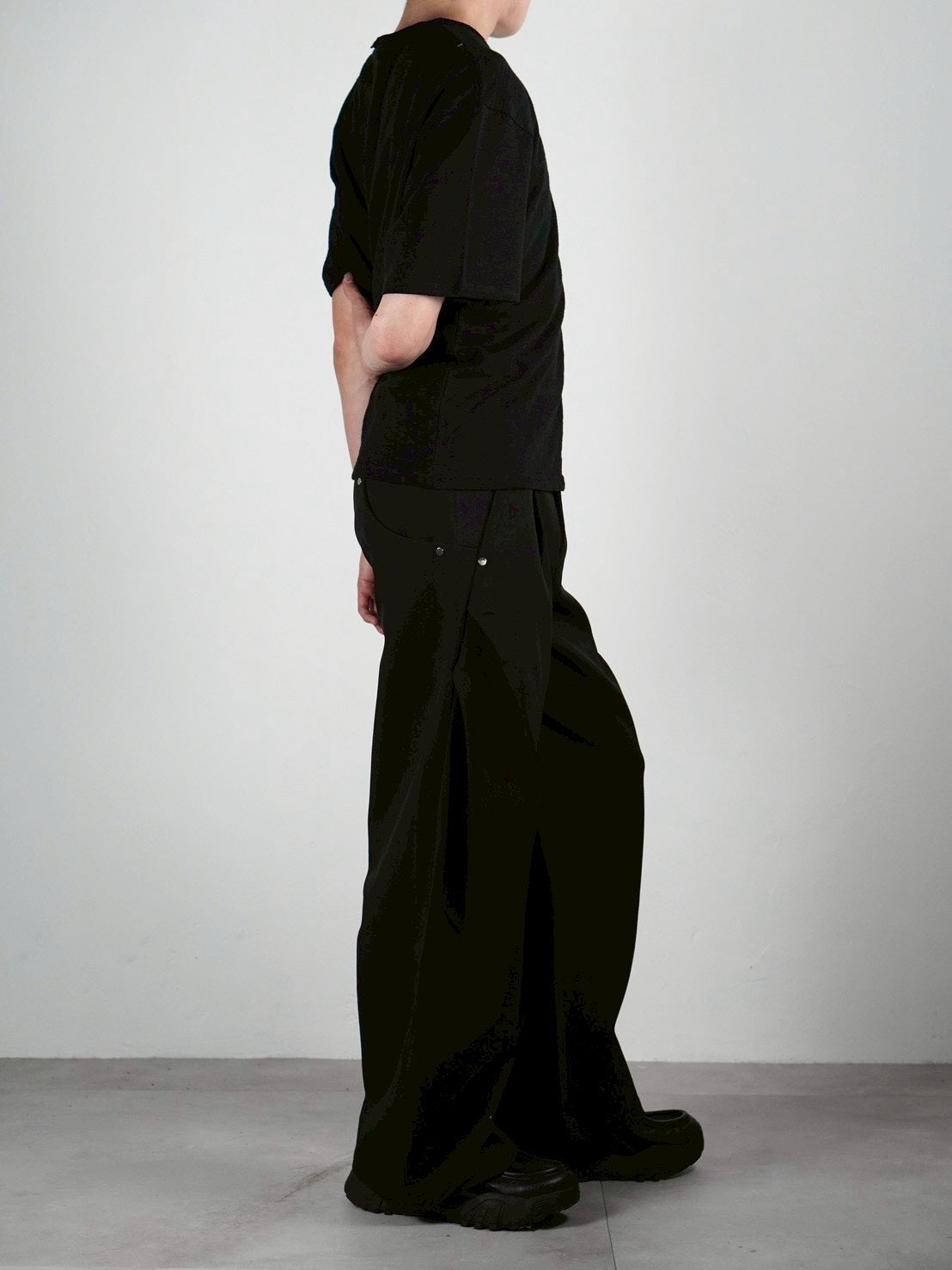 受注制【Chikashitsu +】sheer cotton box half sleeve (4color)
