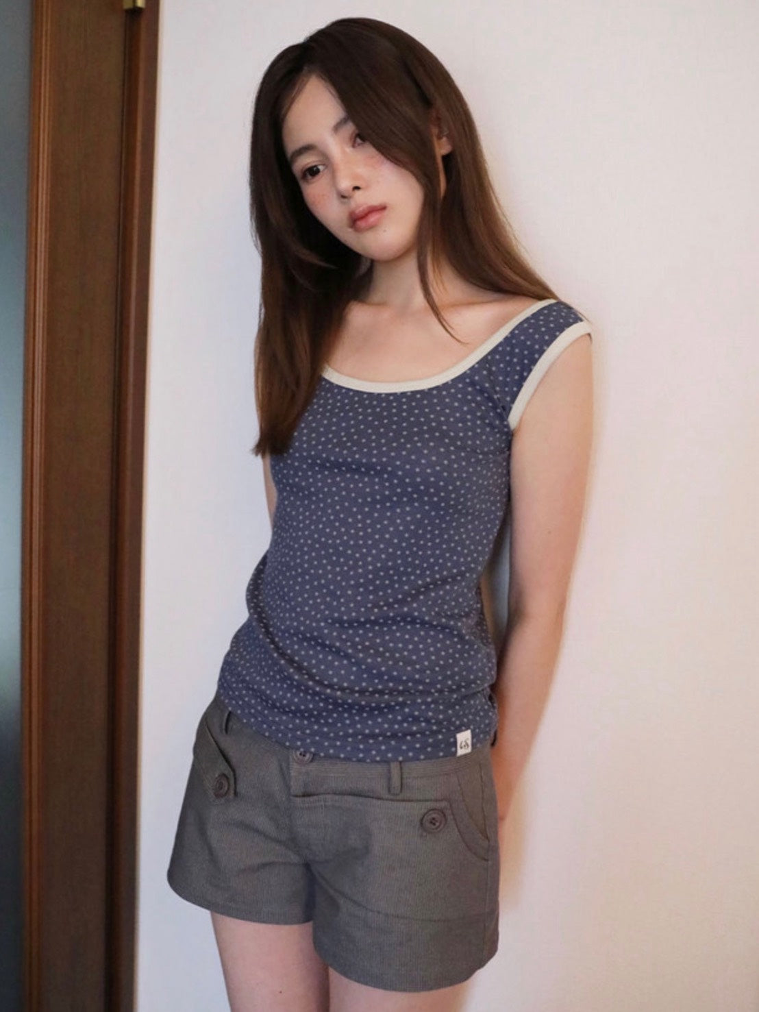 【Uglyshadow】STITCH POINT SHORTS