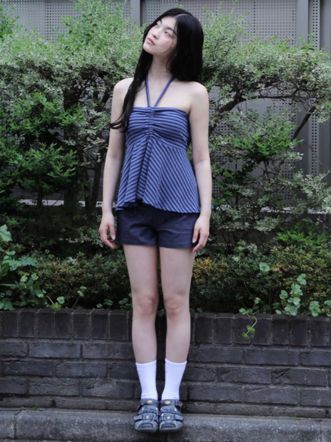 【Uglyshadow】STITCH POINT SHORTS