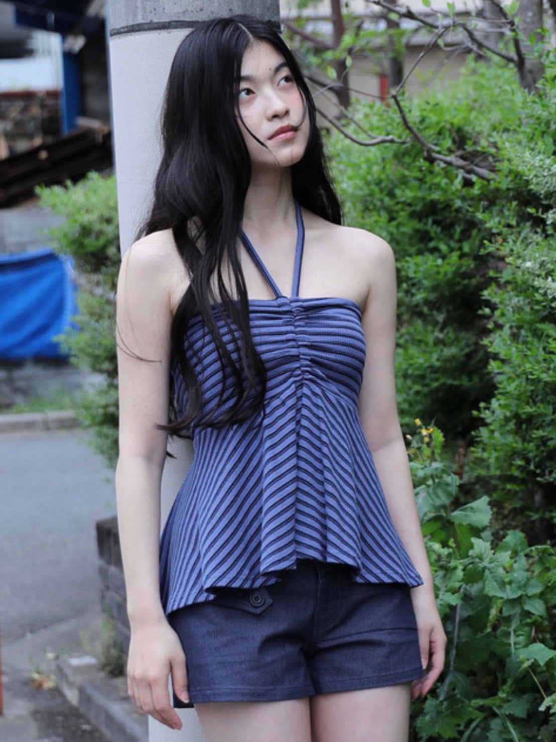 【Uglyshadow】STITCH POINT SHORTS