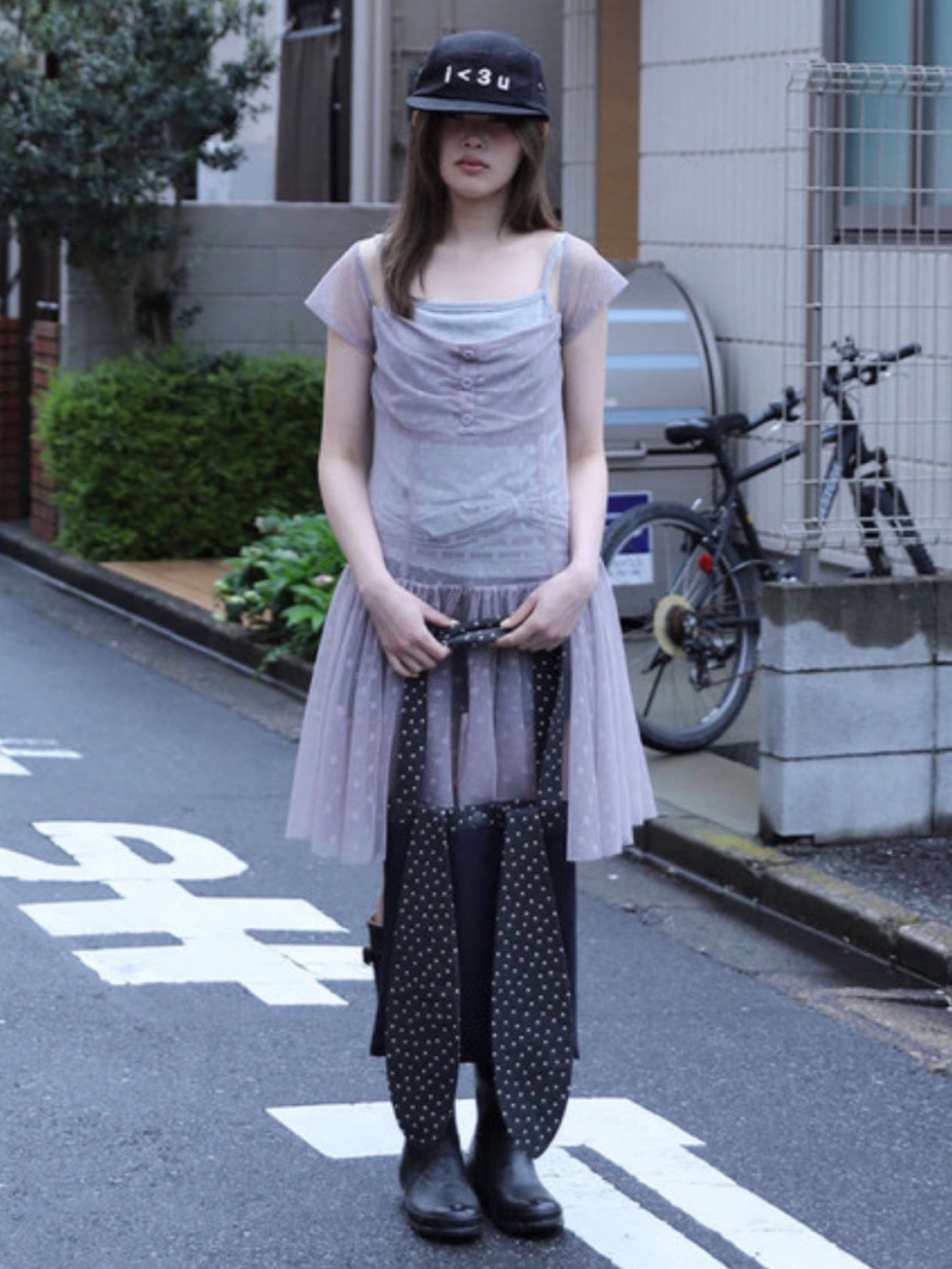 【Uglyshadow】FLOWER MESH DRESS