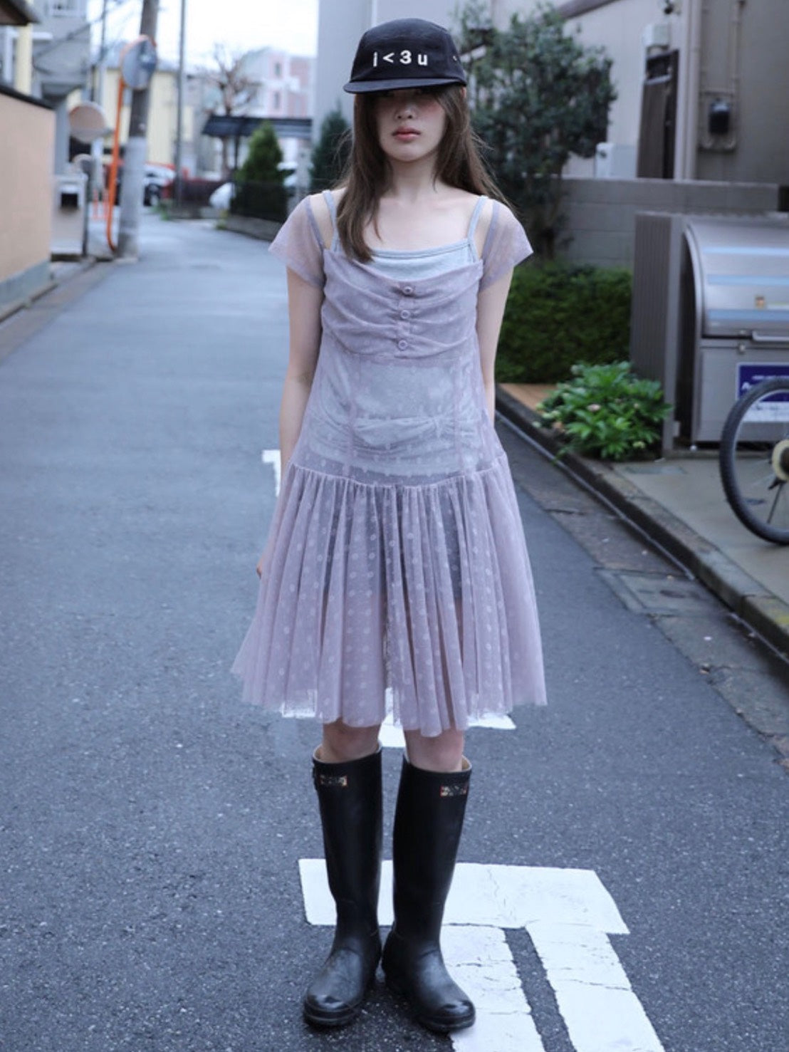 【Uglyshadow】FLOWER MESH DRESS