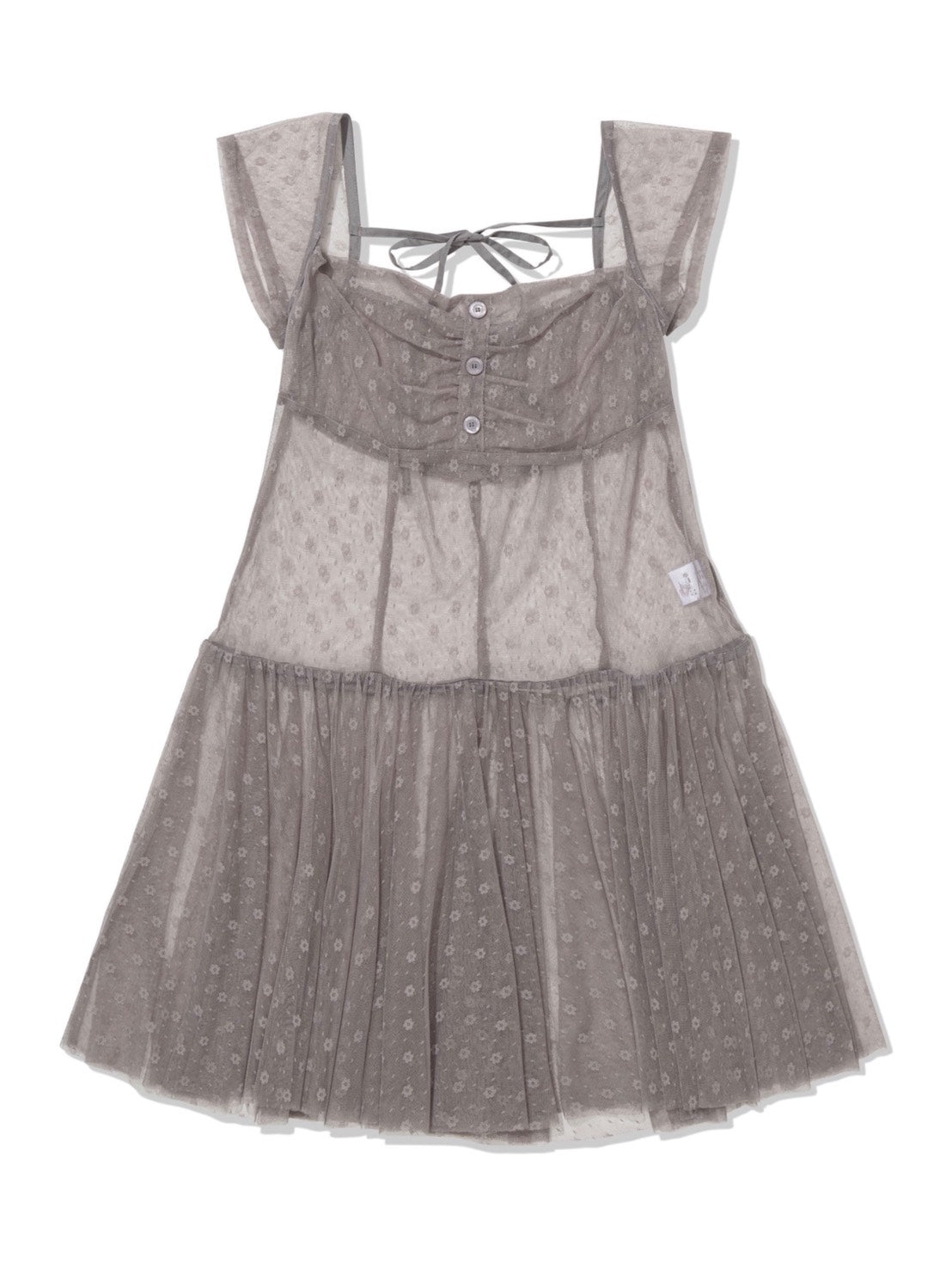 【Uglyshadow】FLOWER MESH DRESS