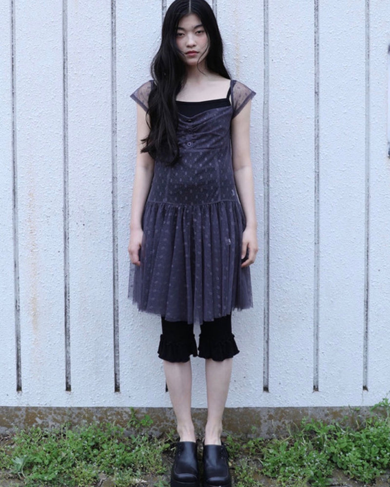 【Uglyshadow】FLOWER MESH DRESS