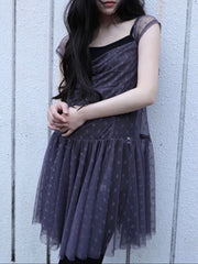 【Uglyshadow】FLOWER MESH DRESS