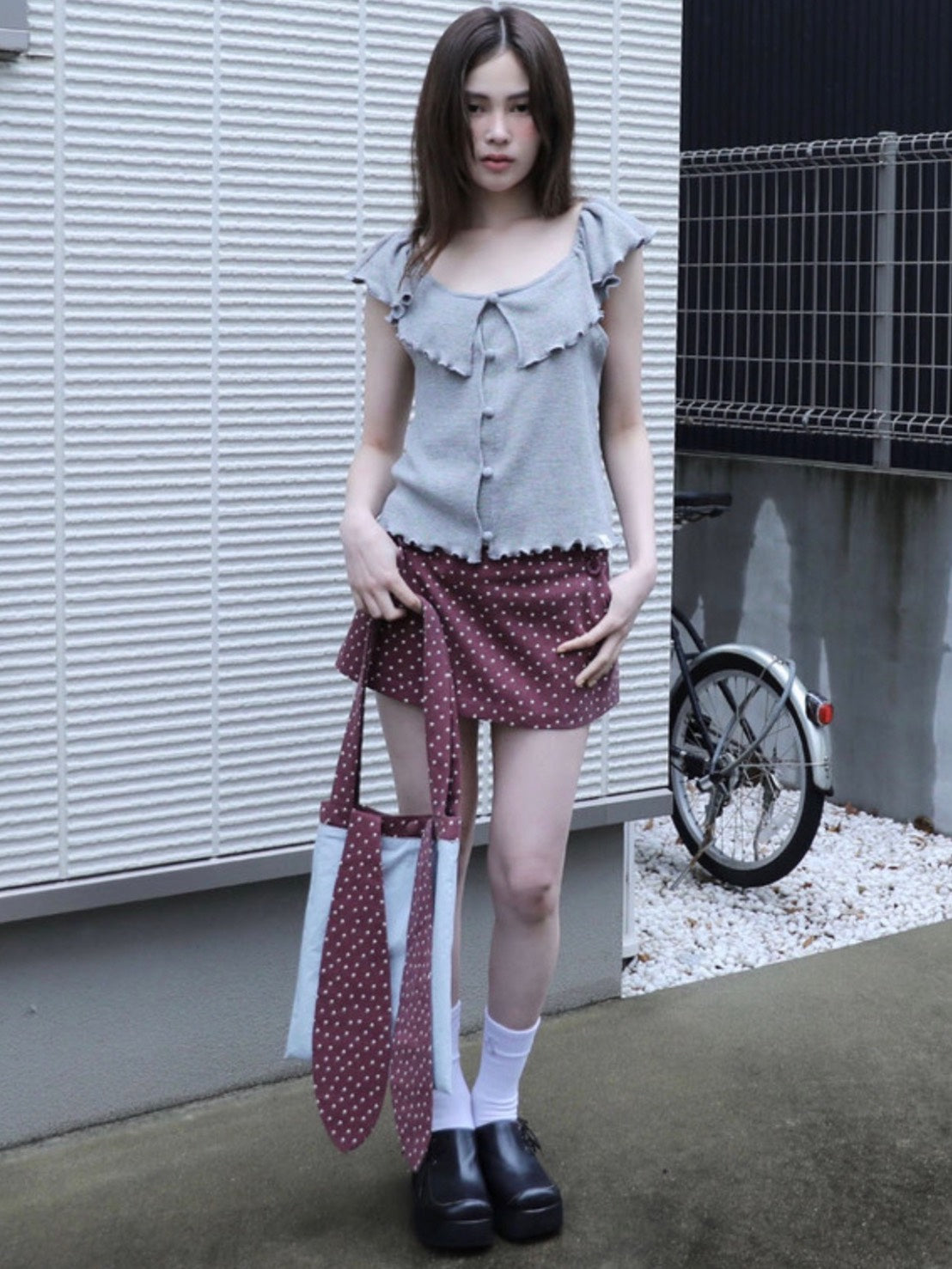 【Uglyshadow】RABBIT STAR REVERSIBLE ECO BAG