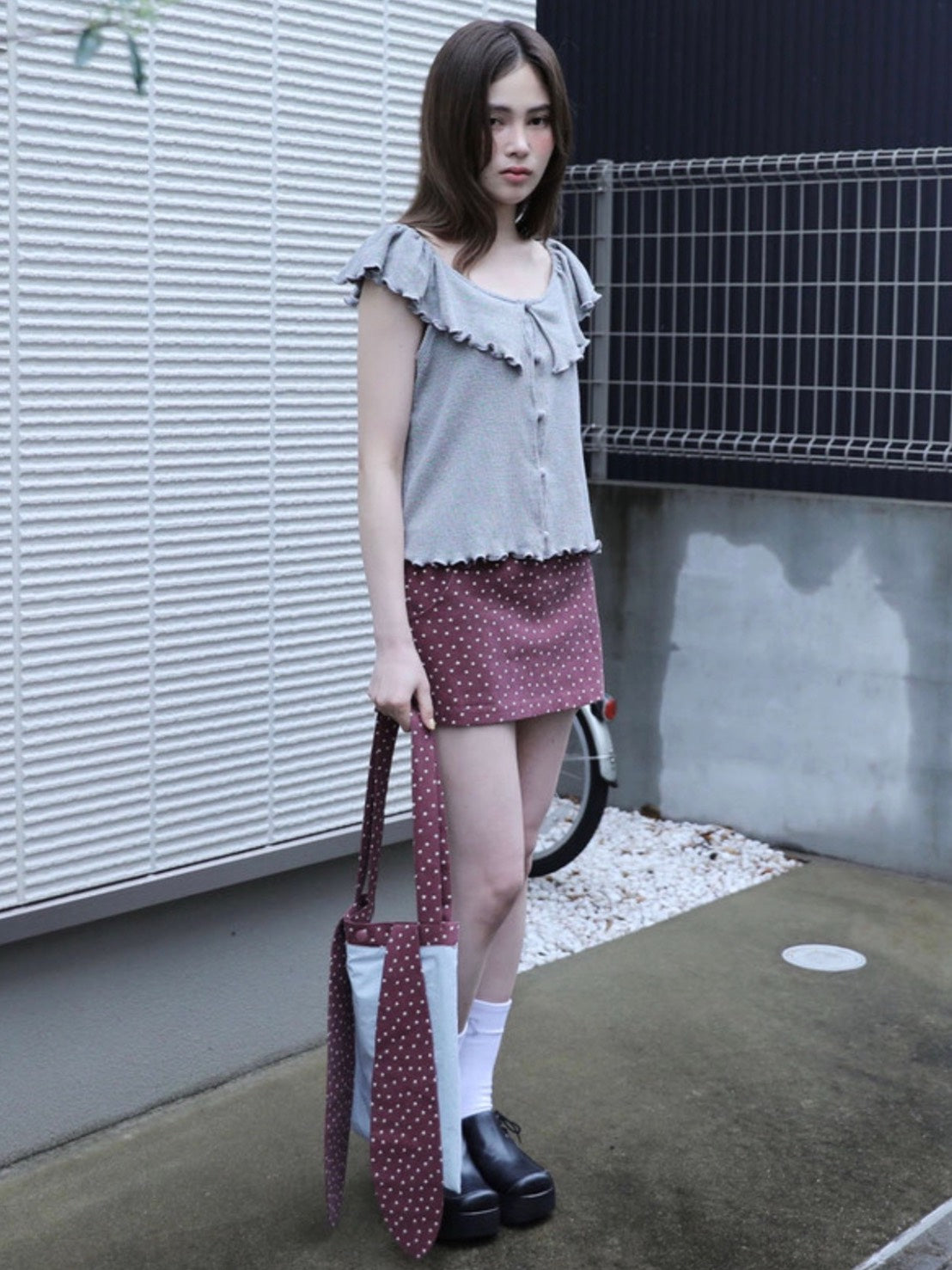 【Uglyshadow】RABBIT STAR REVERSIBLE ECO BAG