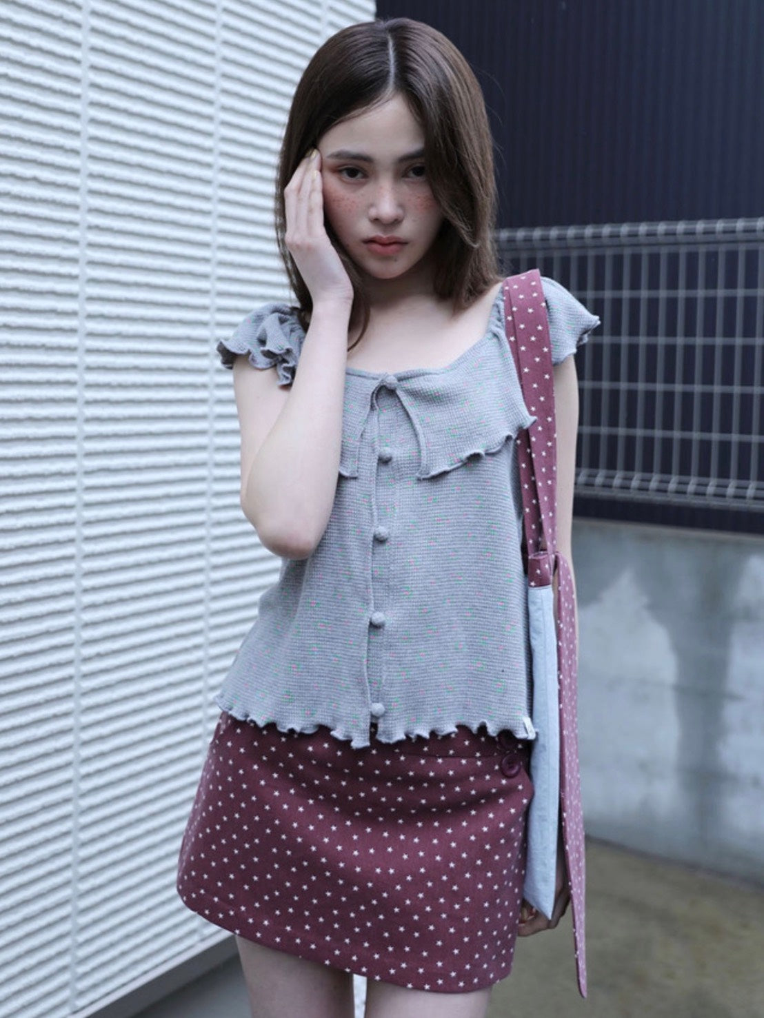 【Uglyshadow】RABBIT STAR REVERSIBLE ECO BAG
